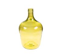 Amadeus Vase en verre rond - Jaune