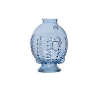 Amadeus Vase poisson en verre - Bleu