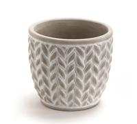 Amadeus Vase rond en pierre - Gris