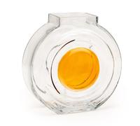 Amadeus Vase rond en verre - Ambre