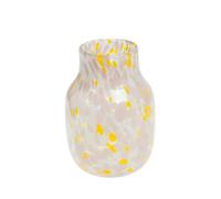 Amadeus Vase rond en verre - Jaune
