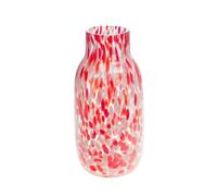 Amadeus Vase rond en verre - Rouge
