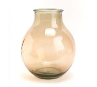 Amadeus Vase en verre rond - Taupe