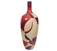 Amadeus Vase rond géométrique - Beige
