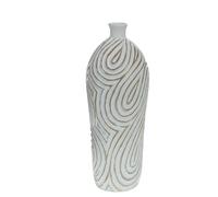 Amadeus Vase rond résine - Beige