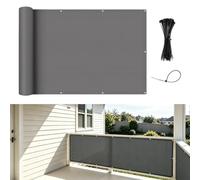 Amagenix Brise Vue Balcon 1x5m Imperméable Coupe-Vent, Protection UV | Cache Vue Balcon avec Cable Ties pour Exterieur Terrasse, Clôture, Patio