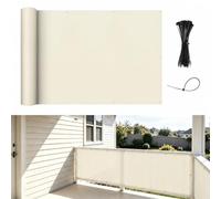 Amagenix Brise Vue Balcon 1x5m Imperméable Coupe-Vent, Protection UV | Cache Vue Balcon avec Cable Ties pour Exterieur Terrasse, Clôture, Patio