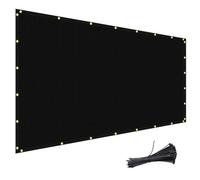 Amagenix Brise-vue de jardin en PEHD 130 g/m², 0.9 x 28.3m Noir | Brise Vue Occultant Extérieur, Résistant aux déchirures, Anti-UV Résistante au Vent, pour Grillage Terrasse Balcon