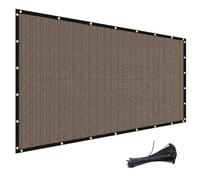 Amagenix Brise-vue de jardin en PEHD 130 g/m², 1.2 x 7m Marron | Brise Vue Occultant Extérieur, Résistant aux déchirures, Anti-UV Résistante au Vent, pour Grillage Terrasse Balcon