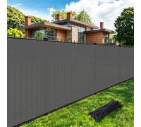 Amagenix Brise Vue Occultant Extérieur, 1.5X10m Gris, PEHD 130g/m² | Brise Vue Jardin, Résistant aux déchirures, Anti-UV Résistante au Vent, pour Grillage Terrasse Balcon