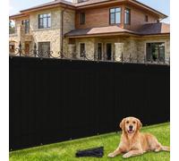 Amagenix Brise-vue occultant extérieur 1.8x6m Noir | Brise-vue jardin résistant aux déchirures, anti-UV et résistant au vent pour grillage, terrasse et balcon