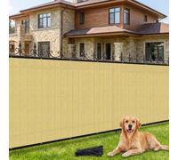 Amagenix Brise-vue occultant extérieur 2x8m Sable | Brise-vue jardin résistant aux déchirures, anti-UV et résistant au vent pour grillage, terrasse et balcon