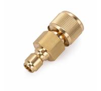 Amagogo Adaptateur de Tuyau de Lavage Auto Raccord Réducteur Connecteur Embout Raccordement 3/8 à 1/4 pour Nettoyeur Haute, Raccord Rapide 3/8" Mâle Vers Raccord D Eau Laiton