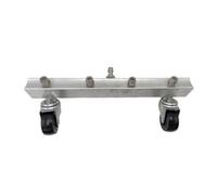 Amagogo Barre Ntoyage Haute Pression Mobile Tête Pulvérition à Angle Réglable Robuste Buse à Eau en Acier Inoxydable pr Aires Extérieures Dures