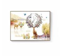 Amagogo Compteur Électrique Tableau Électrique Coffret Disjoncteur Tableau de Répartition Mural avec Mécanisme Relevable, 70 50cm Couvre 58 40cm, C-Cerf De La Forêt