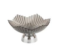 Amagogo Coupe à fruits sur pied, plateau de rangement pour aliments, bonbons et noix, décoration pour salle à manger, Gris Clair
