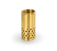 Amagogo Double Door Valve Vanne à Clapets Double Vanne de Pied Vanne Anti-retour Filtre à Crépine Laiton Massif Évite le Reflux, Clapet De Pied Entièrement En Cuivre 1 Pouce DN25