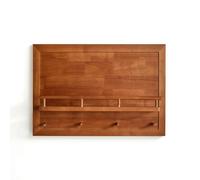 Amagogo Hook Compteur Électrique Coffret Électrique Couverture Murale Étagère Frontale Crochets Porte-clés Bois Bordures Arrondies Accès Fluide Suitable pour, Bois De Cerisier, Horizontal