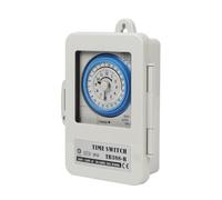 Amagogo Interrupteur Horaire Mécanique 24h Réglable Programmateur Horaire Cvercle Traparent Précis Commutateur Temps D'énergie Se