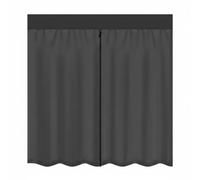 Amagogo Moustiquaire de Véhicule pour Porte Arrière Camping-Car Pare-moustiques Maille Fine Écran de Porte Rideau Anti-Insectes Ouverture Zippée Centrale Bas, Noir, 210cm X 165cm