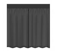 Amagogo Moustiquaire de Véhicule pour Porte Arrière Camping-Car Pare-moustiques Maille Fine Écran de Porte Rideau Anti-Insectes Ouverture Zippée Centrale Bas, Noir, 130cm X 140cm