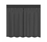 Amagogo Moustiquaire de Véhicule pour Porte Arrière Camping-Car Pare-moustiques Maille Fine Écran de Porte Rideau Anti-Insectes Ouverture Zippée Centrale Bas, Noir, 165cm X 135cm