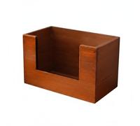 Amagogo Organisateur de Cosmétiques Boîte de Rangement Coffret de Table Bac de Comptoir Casier de Rangement en Bois Massif Finition Veinée pour Touche Vintage, Grand