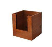 Amagogo Organisateur de Cosmétiques Boîte de Rangement Coffret de Table Bac de Comptoir Casier de Rangement en Bois Massif Finition Veinée pour Touche Vintage, Petit