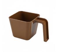 Amagogo Pelle de Cuisine Pelle Doseuse Pelle à Glaçons Louche à Mesure en Plastique PC Alimentaire Tête Carrée pour Portions Manche Ergonomique Monobloc, Marron, 470ML