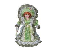 Amagogo Poupée en porcelaine, ornement de table, figurine de collection créative de 40 cm (16 pouces), figurine de fille, pour étagère ou salon