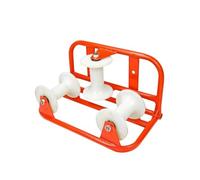 Amagogo Roue de Guidage de Câble Guide Poulie de Câble de Tirage Passe-câble Axe Central et Étrier Acier pour Résistance aux Usages Intensifs Adaptée à Entrée, Poulie D Angle Roue En Nylon