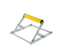 Amagogo Servante à Rleau Résistant | en Acier Inoxydable, Pliable, Support Matériau Réglable, pr Chantier, Jaune, 20CM