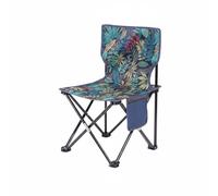 Amagogo Siège Pliant Chaise Pliante Tabouret Pliable Fauteuil Pliable Assise Portative Structure Stable en Acier et Tissu Oxford Pliable et Léger pour, Très Grand 42x42x72 Cm, Feuille D Érable Bleue