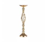 Amagogo Support d'Exposition Événementiel Centre de Table Présentoir Spirale Porte-Fleurs Colonne Vase Ornement Autonome Métal Poli Style Raffiné Adapté aux, Gold, L Boxed