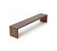 Amagogo Tablette Support Présentoir Tabletop Display Rack en Bois Foncé Paulownia Support pour Ensemble Thé Complet Structure Élégante Conception Raffinée , Moyen 60 X 14,5 X 15 Cm