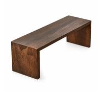 Amagogo Tablette Support Présentoir Tabletop Display Rack en Bois Foncé Paulownia Support pour Ensemble Thé Complet Structure Élégante Conception Raffinée , Petit 45 X 14,5 X 15 Cm
