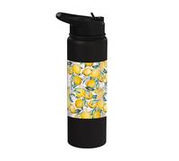 Amalfi Lemon Italian Preppy Cute Girl Summer Pattern Stainless Steel Insulated Water Bottle