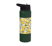 Amalfi Lemon Italian Preppy Cute Girl Summer Pattern Stainless Steel Insulated Water Bottle