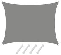AMANKA 1,5 x 2m Voile d'Ombrage Rectangulaire - 98% UV Protection - Toile d'Ombrage Imperméable Toile Pergola Voiles d'Ombrage Patio Bache d'Ombrage Parasol Toile Imperméable Protege Soleil Terrasse