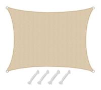 AMANKA - 1,5x2 m Voile d'Ombrage Perméable à l'Eau - Protection Solaire Rectangulaire de Jardin