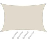 AMANKA 1x2m Voile d'Ombrage Rectangulaire - 98% UV Protection - Toile d'Ombrage Imperméable Toile Pergola Voiles d'Ombrage pour Patio Bache d'Ombrage Parasol Toile Imperméable Protege Soleil Terrasse