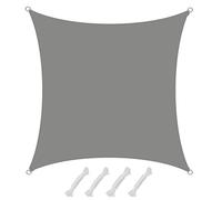 AMANKA 3x3 Voile d'Ombrage Carrée - 98% UV Protection - Toile d'Ombrage Imperméable - Toile Pergola 3x3 - Voiles d'Ombrage pour Patio Bache d'Ombrage 3m - Parasol Toile Protege Soleil pour Terrasse