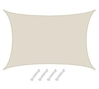 6x4 Voile d'Ombrage Etanche Toile Ombrage Rectangulaire Voile Rectangle Ombrage