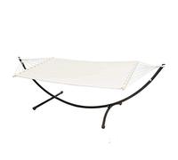 AMANKA Double Hamac avec Support à 120 kg - 200x120 Structure Extérieure en Métal - Cadre pour Jardin