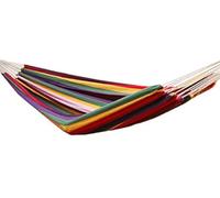 AMANKA Hamac en Coton XXL pour Deux Personnes - 400x160cm - Jusqu'à 150kg - Tissu de Détente pour Jardin Maison Plage Campagne Montagne - Accessoire de Repos Durable - Usage Extérieur Intérieur