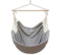 AMANKA Innovant XXL Siège Suspendu en Toile 185x130cm hamac pour s'asseoir Gris