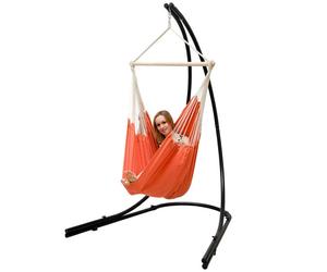 AMANKA Support Hamac 210cm avec Chaise Suspendu XXL Fauteuil Pivotant 360° SKU: 15989-007
