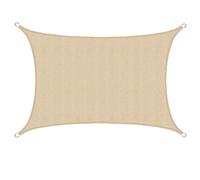 AMANKA Voile d'ombrage en PE-HD Toile quadrangulaire de Jardin 3x4m pour Faire Ombre Couverture Respirant perméable Crème
