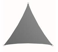 AMANKA Voile d'ombrage UV - 5x5x5 m HDPE Triangle Protection Solaire - Toile de Jardin Balcon Gris