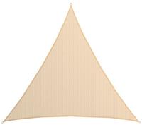 AMANKA Voile d'ombrage UV - 6x6x6 HDPE Triangle Protection Solaire - Toile de Jardin Balcon Beige